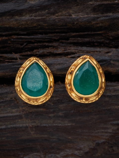 

Kushal's Fashion Jewellery Green Contemporary Studs Earrings