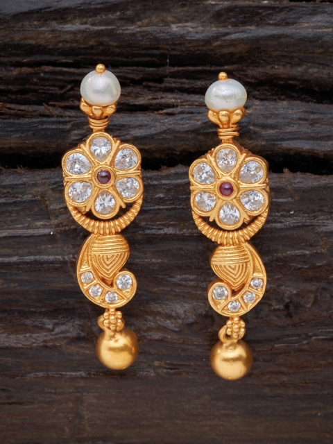

Kushal's Fashion Jewellery Red Contemporary Drop Earrings