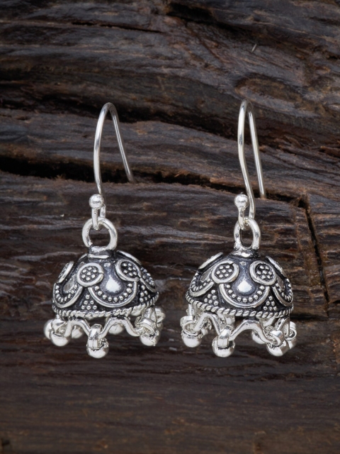 

Kushal's Fashion Jewellery Silver-Toned 92.5 Pure Silver Contemporary Studs Earrings