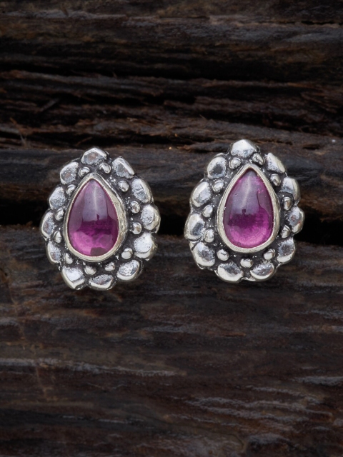 

Kushal's Fashion Jewellery Purple Contemporary Studs Earrings