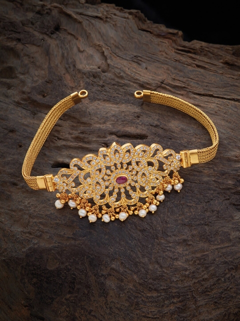 

Kushal's Fashion Jewellery Women Gold Plated and Red Pure Silver Armlet Bracelet