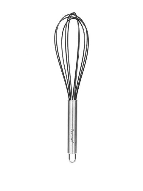 

Femora Black & Silver-Toned Solid Stainless Steel Egg Whisk