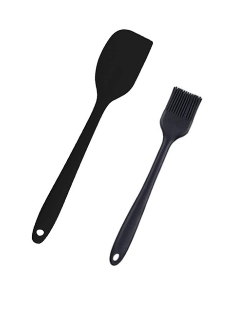 

Femora Set Of 2 Black Solid Stainless Steal Spatula