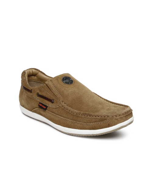 

Red Chief Men Taupe Suede Loafers