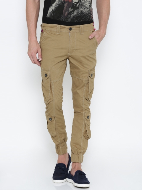 

FIFTY TWO Men Khaki Joggers