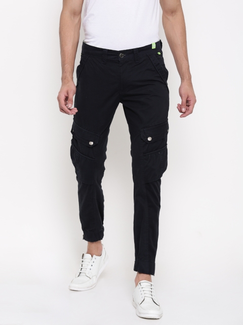 

FIFTY TWO Men Navy Regular Fit Solid Joggers, Navy blue