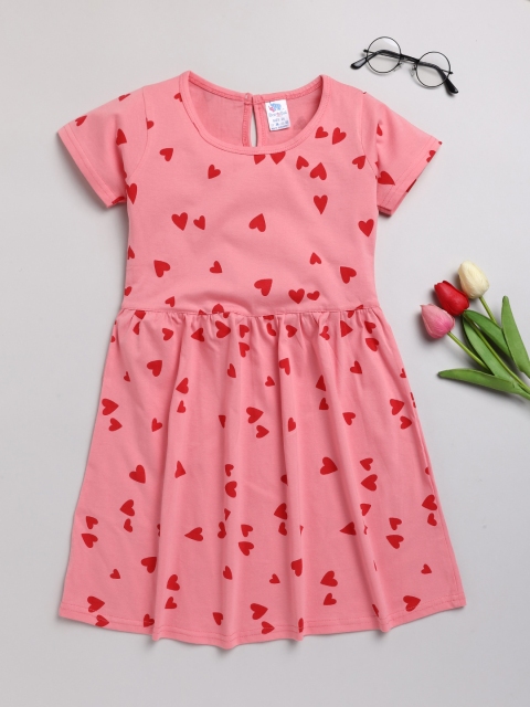 

Dear to Dad Girls Pink A-Line Dress