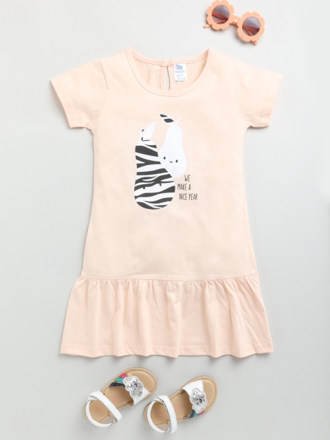 

Dear to Dad Girls Cream-Coloured Drop-Waist Dress