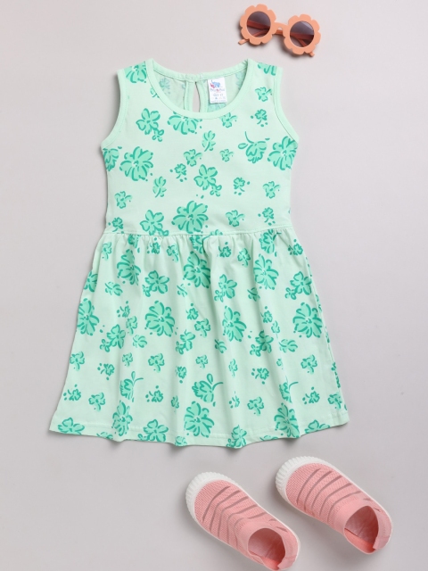 

Dear to Dad Girls Green Cotton Dress