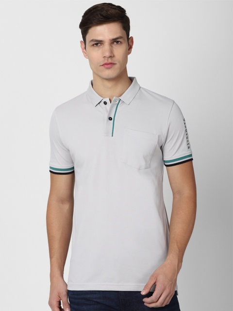 

Van Heusen Sport Men Grey Polo Collar T-shirt