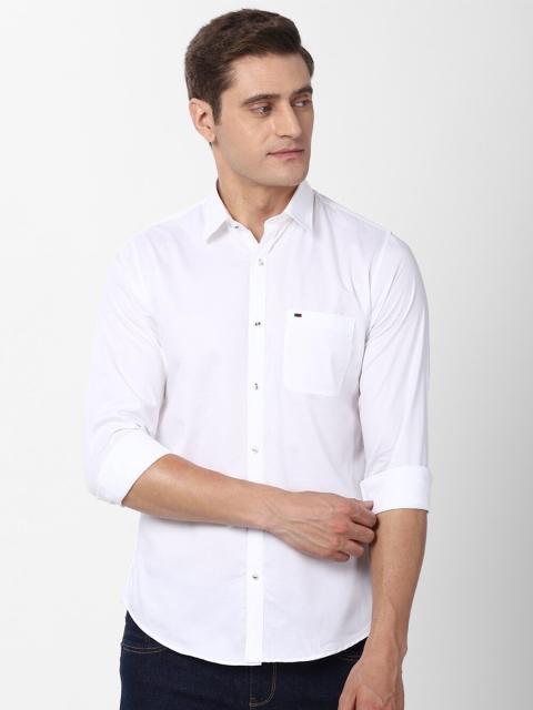 

Peter England Casuals Men White Slim Fit Casual Shirt