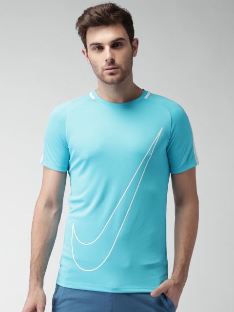 

Nike Men Blue AS Dry ACDMY SS GX Printed T-shirt