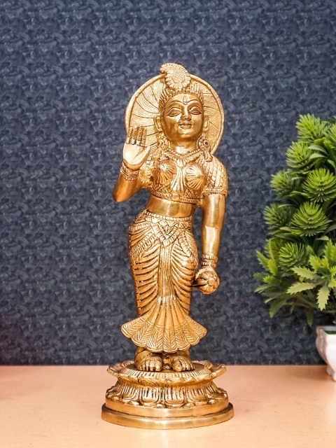 

StatueStudio Gold-Tonned Goddess Radha Idol Showpiece