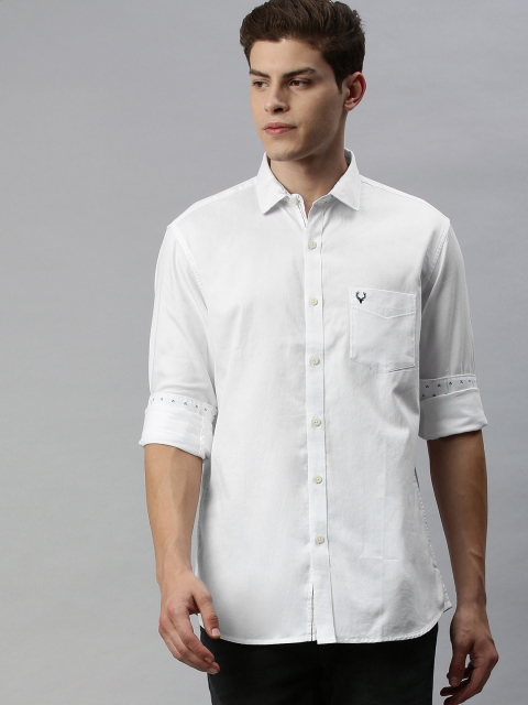 

Allen Solly Men White Regular Fit Printed Casual Shirt