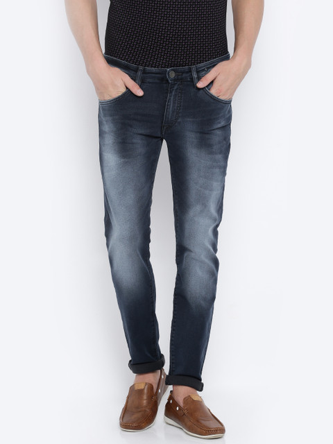 

Solly Jeans Co. by Allen Solly Men Blue Skinny Fit Mid Rise Clean Look Stretchable Jeans
