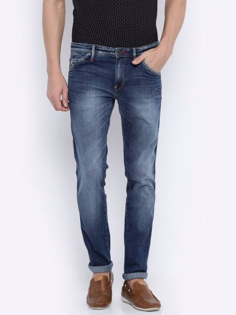

Solly Jeans Co. by Allen Solly Men Blue Skinny Fit Mid Rise Clean Look Stretchable Jeans