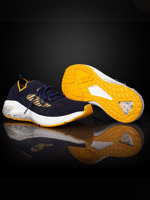 

ASIAN Men Navy Blue Mesh Running Non-Marking Shoes