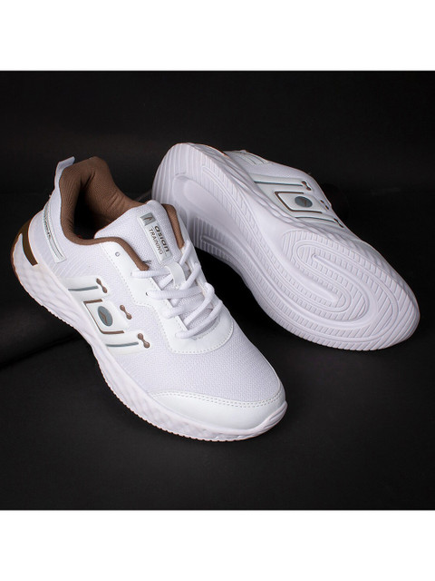 

ASIAN Men White Mesh Running Shoes