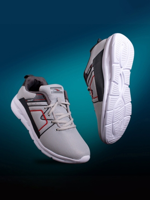 

ASIAN Men Grey Mesh Running Shoes