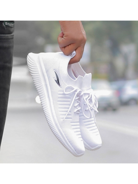 

ASIAN Men White Mesh Running Non-Marking Shoes