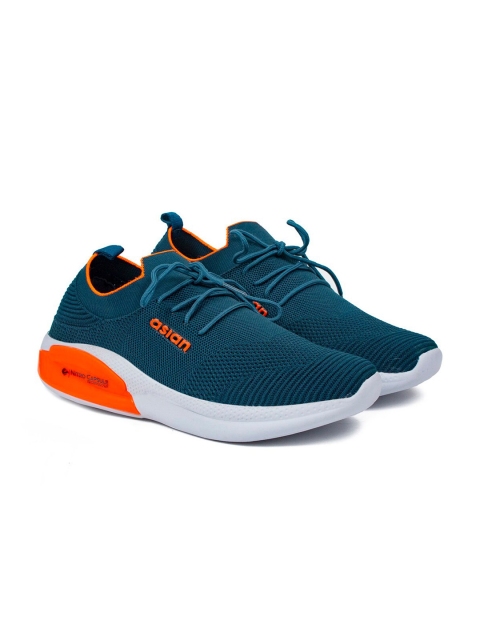 

ASIAN Men Turquoise Blue Mesh Running Memory Foam Non-Marking Shoes