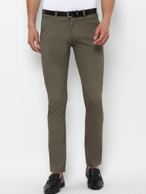 

Louis Philippe Sport Men Olive Green Slim Fit Trousers