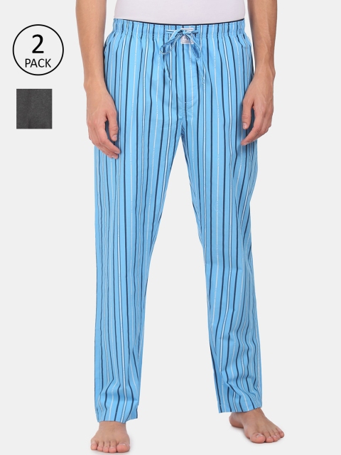 

U.S. Polo Assn. Men Pack of 2 Striped Lounge Pants, Blue