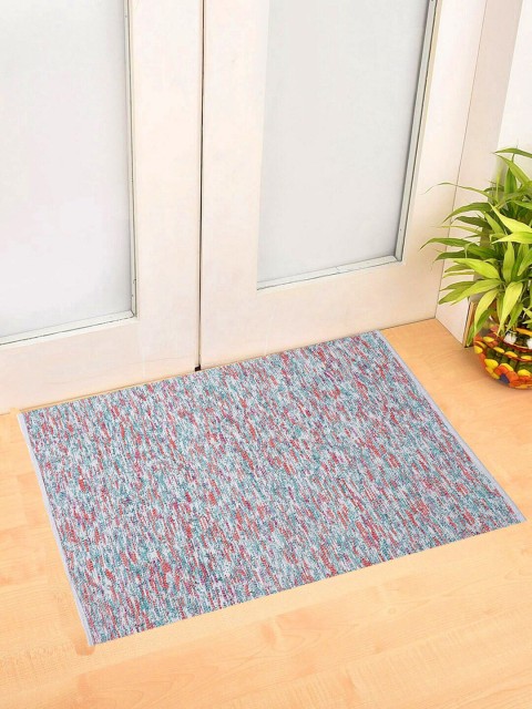 

Oxolloxo Multicolor Solid Woven Design Rectangle Shape Rug, White