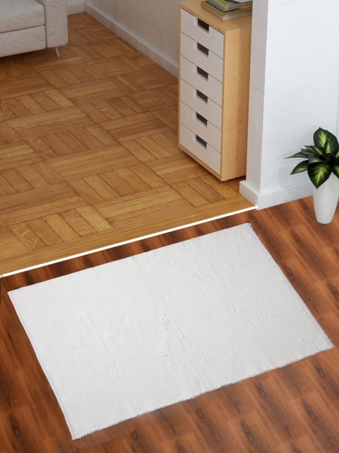

Oxolloxo White Woven Design Rectangle Rug