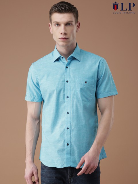 

Louis Philippe Sport Men Blue Jermyn Tailored Fit Casual Shirt