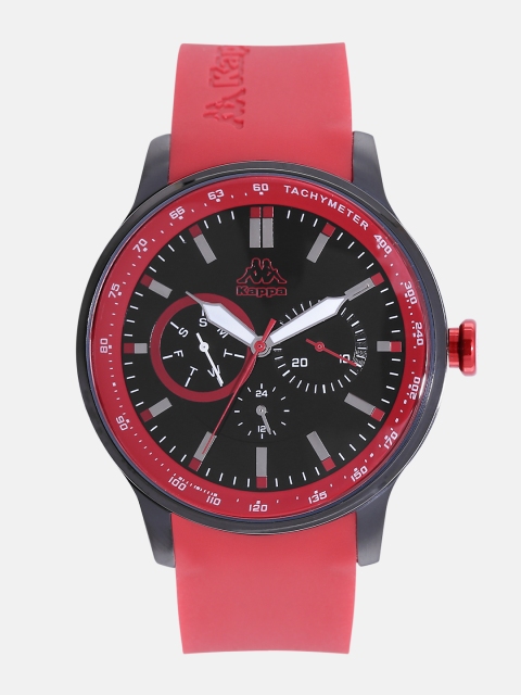 

Kappa Men Black Multifunction Dial Watch KP-1418M-B
