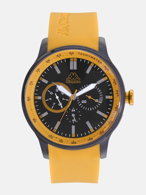 

Kappa Men Black Multifunction Dial Watch KP-1418M-C