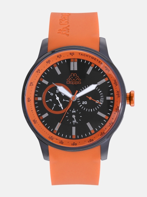 

Kappa Men Black Multifunction Dial Watch KP-1418M-E