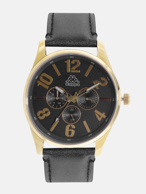 

Kappa Men Black Multifunction Dial Watch KP-1420M-C