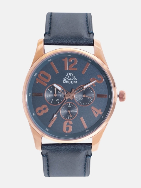 

Kappa Men Navy Multifunction Dial Watch KP-1420M-D, Navy blue