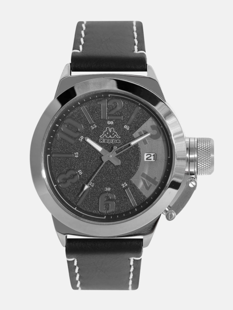 

Kappa Men Gunmetal-Toned Textured Dial Watch KP-1421M-A, Metallic