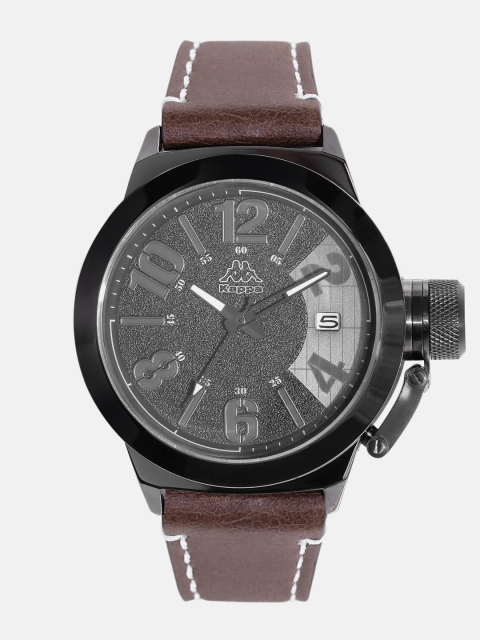 

Kappa Men Grey Textured Dial Watch KP-1421M-B
