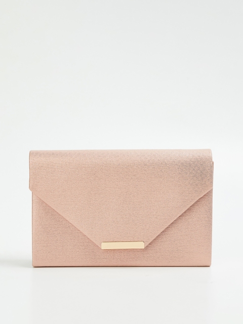 

CODE by Lifestyle Women Pink Textured Structured Sling Bag