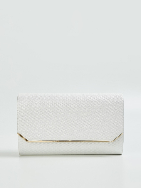 

CODE by Lifestyle Women White Embellished Structured Sling Bag