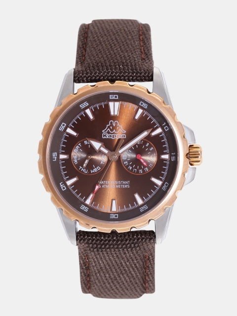 

Kappa Men Brown Multifunction Dial Watch KP-1427M-B