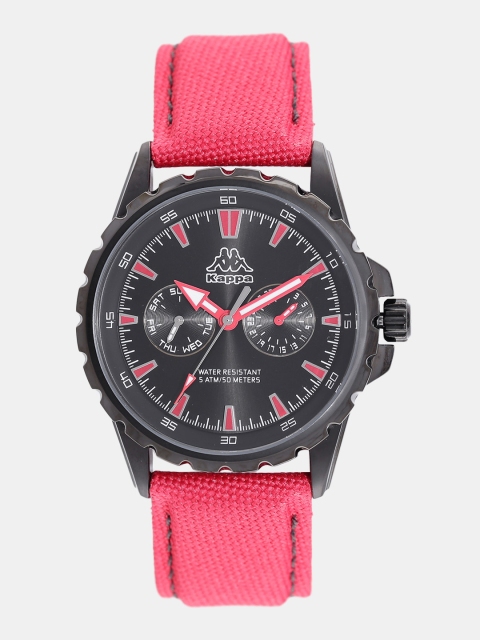 

Kappa Men Black Multifunction Dial Watch KP-1427M-C