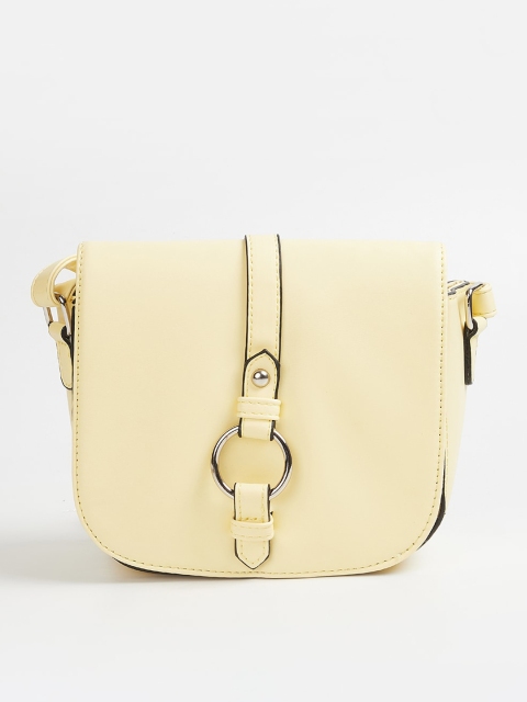 

Ginger by Lifestyle Women Yellow Structured Sling Bag