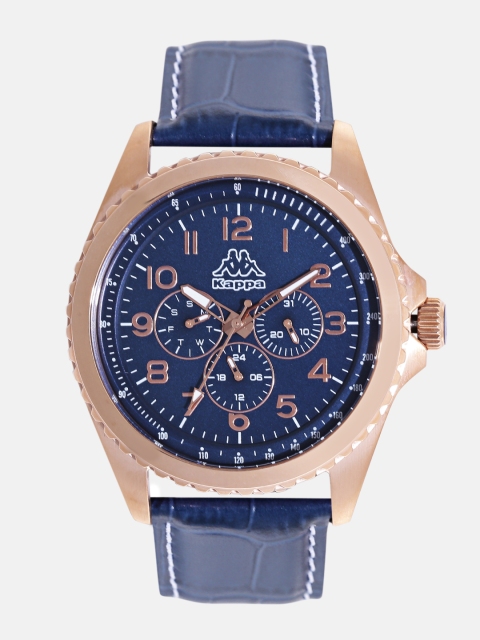 

Kappa Men Navy Multifunction Dial Watch KP-1431M-D, Navy blue