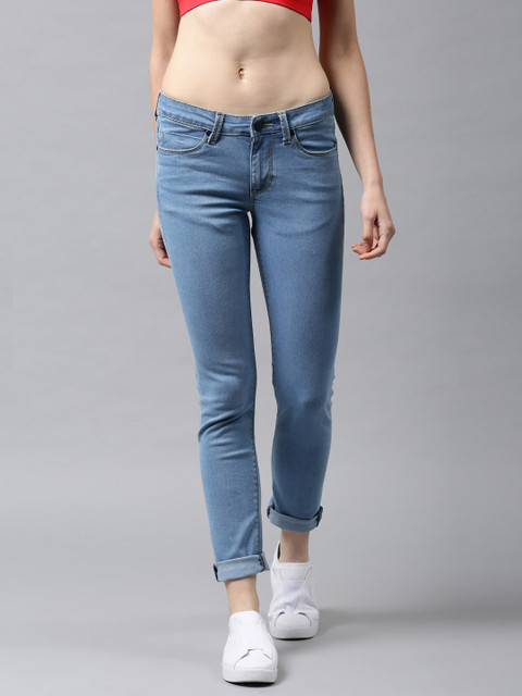 

HRX by Hrithik Roshan Women Blue Skinny Fit Stretchable Jeans