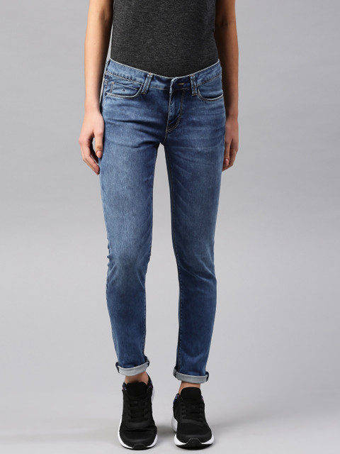 

HRX by Hrithik Roshan Women Blue Skinny Fit Stretchable Jeans