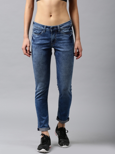 

HRX by Hrithik Roshan Women Blue Skinny Fit Stretchable Jeans