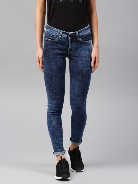 

HRX by Hrithik Roshan Women Blue Skinny Fit Stretchable Jeans