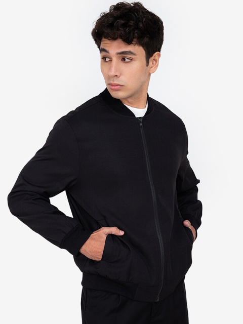 

ZALORA BASICS Men Black Bomber Jacket