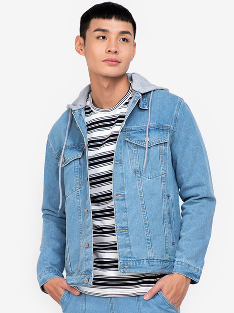 

ZALORA BASICS Men Blue Denim Jacket