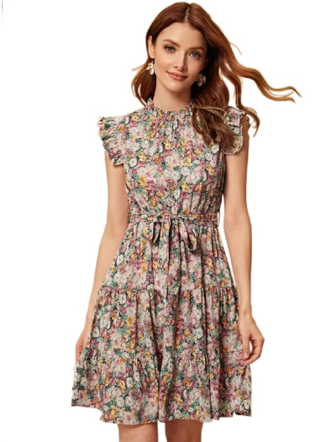 

VILAM Multicoloured Floral Dress, Multi